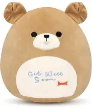 13'' Get Well Soon Puppy Plush Pillow Soft Cute Shar Pei Dog Plush Get Well Soon