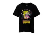 SpongeBob SquarePants Mens Not Afraid to Be Square Short-Sleeved T-Shirt (Black) - UTNS7754