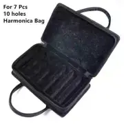 10Holes Harmonica Case Diatonic Harmonica Case for 7pcs Blues Mouth Organ Bags