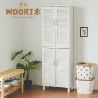 在飛比找蝦皮購物優惠-收納專科│WOORI木 DIY商品 Woori百葉雙門鞋櫃2