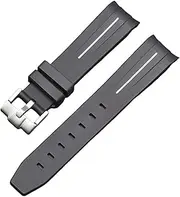 [HAODEE] For Moonswatch Watch Curved No Gap Rubber Strap For Omega Swatch Joint Planet Series Moon Mercury Curved Rubber Strap Men Women 20MM Watchbands