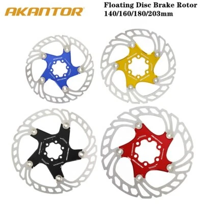 AKANTOR MTB Bike Bicycle 6 Bolts Rotor Disc Brake Floating Rotor 160/180/203mm