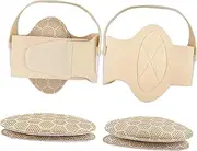 Perfk Foot Arch Pad Arch Support Brace for Men Women Breathable Fallen Arches Arch Support Insert Arch Support Sleeve for Sandals, Skin color