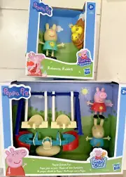 Peppa pig Peppas outside fun Rebecca Rabbit Chicks in Basket New lot of 2