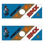 AMBROSIO - BMX rim - BLUE decals - old school bmx