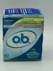 o.b. Tampons Multipack | Non-Applicator Tampon, Unscented | Regular/Super/Super