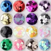 PVC Flat Round Loose Sequins Sewing Garments Shoes Crafts Paillette Sequin 10g