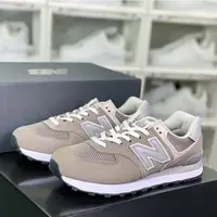 在飛比找蝦皮購物優惠-紐巴倫 New Balance 574 灰色白色復古休閒運動