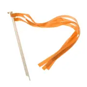 15Pcs Wedding Ribbon Sticks Party Ribbon Streamers Sticks Orange