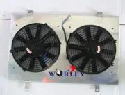 Aluminum Radiator Shroud + Thermo Fans For Nissan Skyline R33 R34 GTST RB25DE