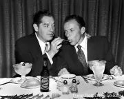 Frank Sinatra & Milton Berle at The Golden Steer, Las Vegas, Nevada - 1960s