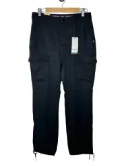 NWT Scotch & Soda Womens Lara Straight Leg Cargo Pants Large High Rise Straight