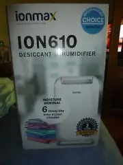 ionmax-ion 610 desiccant dehumidifier brand new in box