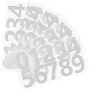 CANIGHT 5 Sheets Reflective Number Stickers Self Adhesive for Mailbox Trash Can Address Boards DIY Decals for Indoor Outdoor Use Easy to Identify