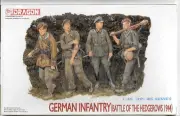 Dragon WWII German Infantry, Fatigued, Hedgerows 1944, Figures 1/35 6025 ST A1