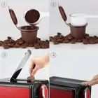 4pcs Refillable Reusable Coffee Filter Capsules Pods Best For Nespresso P5I7