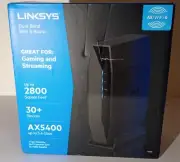 Linksys AX5400 Dual Band WiFi 6 Router - Black (E9450)