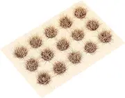 Toddmomy Simulated Grass Model Gaming Scenery Grass Cluster Simulation Grass Cluster Grass for Diorama Landscape Architecture Miniature Flowers for Crafts Mini Model Grass Khaki Nylon