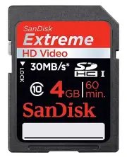 SanDisk Extreme 4GB SDHC 30MB/s Class 10 Memory SD Card - SDSDX-004G RETAIL NEW