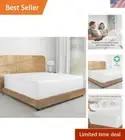 Sustainable King Fitted Sheet in Organic Cotton Percale - 15 Inch Deep Pockets