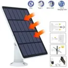 White Solar Panel for Eufy Eufycam Cam E/2C/E/2 Pro Wall Mount 3M Power Cable