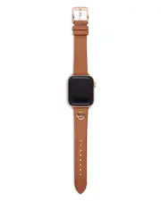 Michael Kors Logo Charm Leather 38-40mm Band for Apple Watch