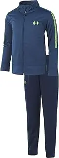[Under Armour] Toddler Boys Wordmark Warm-Up 2 Piece Set (Petrol Blue(27G52660-42), 2T)