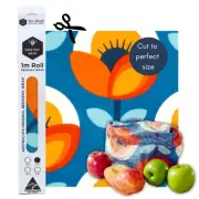 Honeybee Beeswax Wraps - Poppy Pattern Beeswax Roll -Certified Organic Cotton...