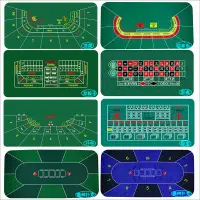 在飛比找蝦皮商城精選優惠-游戲桌布橡膠墊德州撲克百家樂輪盤21點牛牛斗牛骰寶大小龍虎花