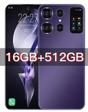 2024 new s24 Ultra smartphone 5g original 7.0 inch mobile phones 16GB+1TB global smartphone android13 free shiping cell phones Purple 16G 512GB