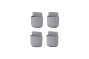 BOOC [4PK] Remote Control Holder Wall Mount Holders Hole-Free Phone Charging Organizer