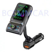Car Bluetooth FM Transmitter Receiver 20W Fast Charging Handsfree AUX Audio Kit