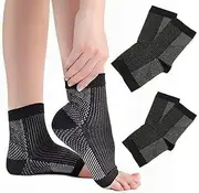 High-quality Plantar Fasciitis Socks Compression breathable Foot Sleeves with Arch and Ankle Support for Men and Women, Ankle Braces for Plantar Fasciitis, Foot, Heel, Arch Pain Relief, Swelling, Achilles Tendon, Running, Hiking, Tennis (Black) (L/XL)
