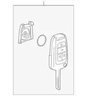 Genuine GM 2010-2018 Chevrolet Folding Door Lock And Ignition Lock Key 20835406