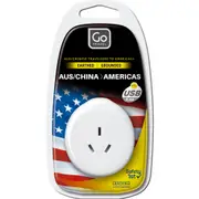 Go Travel Outbound USA with USB-A Travel Adapter