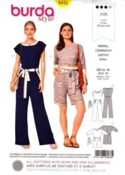 Burda Sewing Pattern 6433 Burda Ladies Jumpsuit Sizes US 8-18 EUR 34-44
