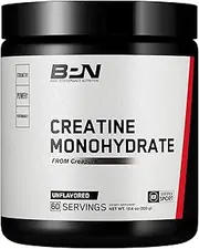 Bare Performance Nutrition, Creatine, Trademark Creapure Formula, 5g of Creapure per Serving, Improve Performance & Strength (60 Servings, Unflavored)