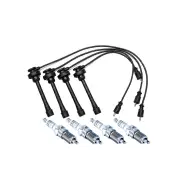 Bosch 4 Spark Plugs+Lead Kit for Mitsubishi Triton ML MN KA5 Express SJ 2.4L I4