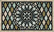 EverVanz Welcome Door Mat 43 x 76cm Front Doormat Outdoors for Home Entrance Outdoors Mat for Outside Entry Way Doormat Entry Rugs, Heavy Duty Non Slip Rubber Back Low Profile, Flower 07