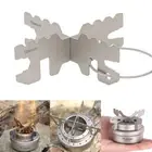Efficient Cross Stand for Titanium Alcohol Stove and Wood Fuel Burning