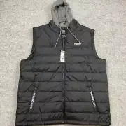 ecko unltd. Vest men’s 2XL puffer hoodie cutoff pockets graphic skater cyberpunk
