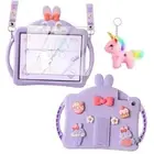 for Samsung Galaxy Tab A9+/ A9 Plus Case for Kids Girls with Screen Purple