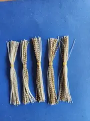 5 silicone Skirt Gold/Gold Fish Scale 5-53-253 Lure Spinnerbait Bass Tackle