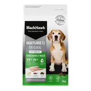 Black Hawk Original Mature Chicken & Rice Dry Dog Food - 20kg
