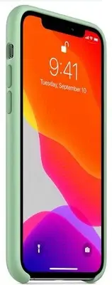 Apple iPhone 11 Pro Silicone Case - Slim Fit, Wireless Charging Compatible-Beryl