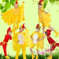 在飛比找樂天市場購物網優惠-新款兒童親子舞蹈舞臺演出服裝卡通動物造型黃色小鳥小雞表演服