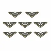 Metal Desk Corner Protectors Table Edge Cover Guard 36x36x3.3mm Bronze Tone 8pcs