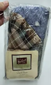 New Woolrich Denim Friendly Quilt Standard Pillow Sham Patchwork