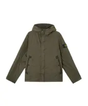 Stone Island Compass Patch Hooded Jacket S,XXL military green