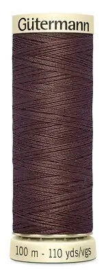 Gutermann 100P-575 Sew-All Thread 110yd-Saddle Brown